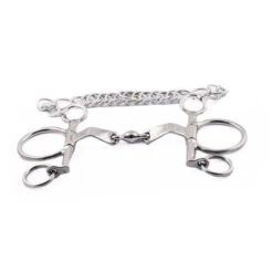 Jump'in Short Shank Flat Twisted Pelham Bit