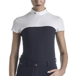 EGO 7 Women's Mesh Top Short Sleeve -Farm House Tack Store navyfront