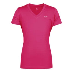 TuffRider Child's Taylor Short Sleeve Tee 11 TuffRider Child's Taylor Short Sleeve Tee -Farm House Tack Store pink front 12337.1587138069.1280.1280