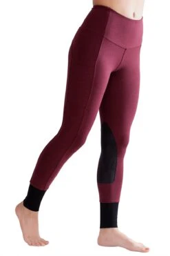 BOTORI BTR Active Riding Tights 17 BOTORI BTR Active Riding Tights -Farm House Tack Store pj cherry front