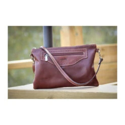 Penelope Emma Handbag -Farm House Tack Store pochette penelope crantee havane 1