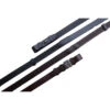 Black Oak By KL Select Pebble Grip Reins With Stops