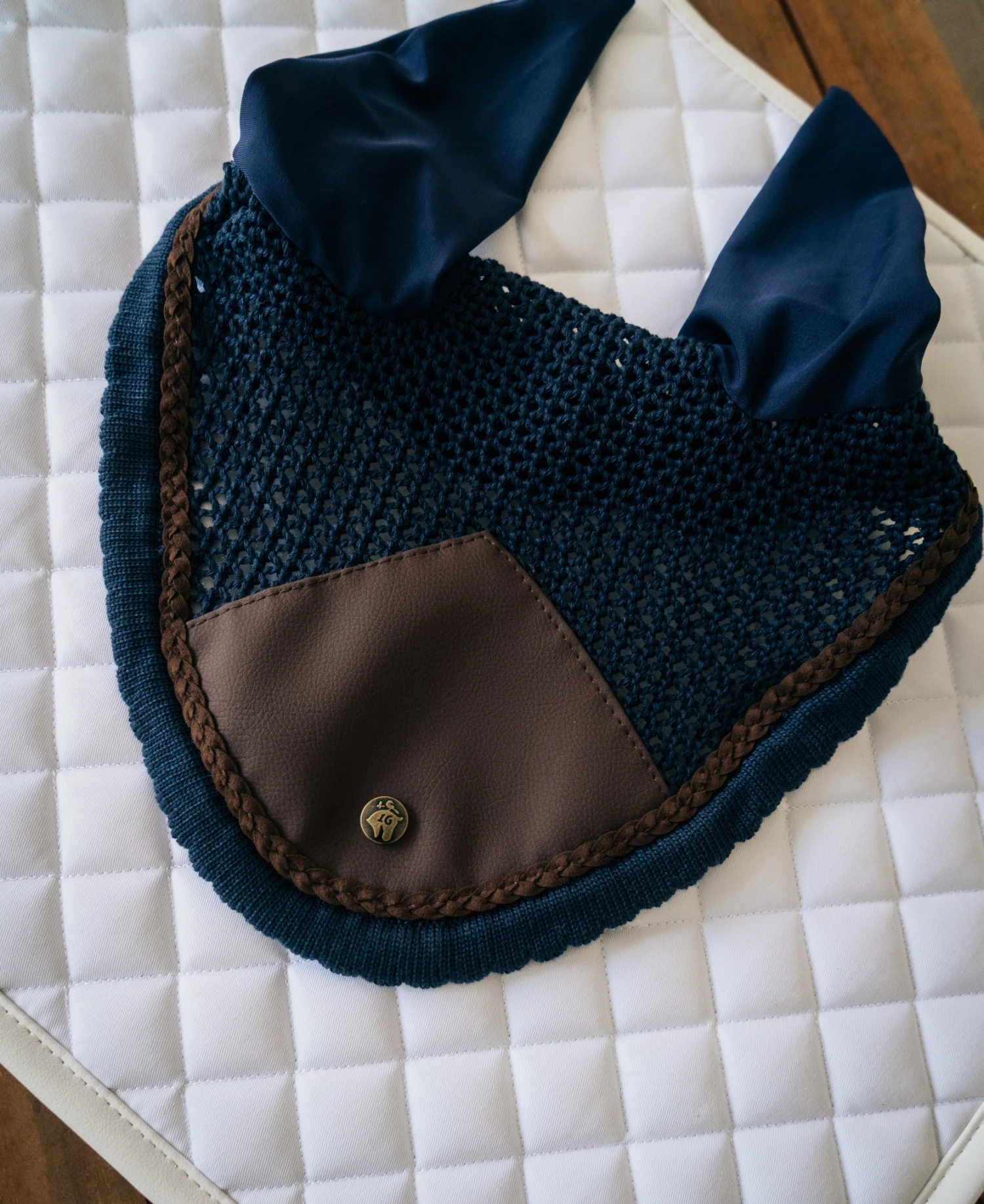 Sixteen Cypress Ear Net, Navy & Hickory 4 Sixteen Cypress Ear Net, Navy & Hickory - Image 2