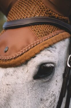 Sixteen Cypress Sound Softening Ear Net -Camel 10 Sixteen Cypress Sound Softening Ear Net -Camel -Farm House Tack Store sixteen cypress equestrian ear net fly bonnetes 202516