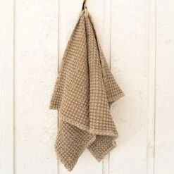 Sixteen Cypress Cotton Waffle Stable Towel, Sand