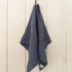 Sixteen Cypress Cotton Waffle Stable Towel, Indigo