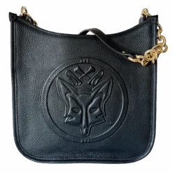 Tucker Tweed Middleburg Messenger, Fox 12 Tucker Tweed Middleburg Messenger, Fox -Farm House Tack Store tucker tweed middleburg messenger fox leather handbags black fox 48843013554340