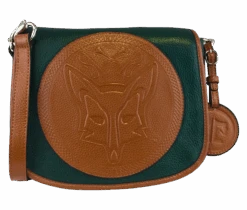 Tucker Tweed Camden Crossbody: Foxhunting 29 Tucker Tweed Camden Crossbody: Foxhunting -Farm House Tack Store tucker tweed the camden crossbody foxhunting leather handbags hunter green chestnut foxhunting 224224706576