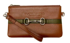 Tucker Tweed The Wellington Wristlet 41 Tucker Tweed The Wellington Wristlet -Farm House Tack Store tucker tweed the wellington wristlet leather handbags saddle brown olive 43513339478180