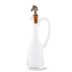 Vagabond House Cruet Bottle With Horse Head Cork Stopper 8 Vagabond House Cruet Bottle With Horse Head Cork Stopper -Farm House Tack Store vagabond house equestrian cruet bottle with horse head cork stopper h416hh 31278965194800