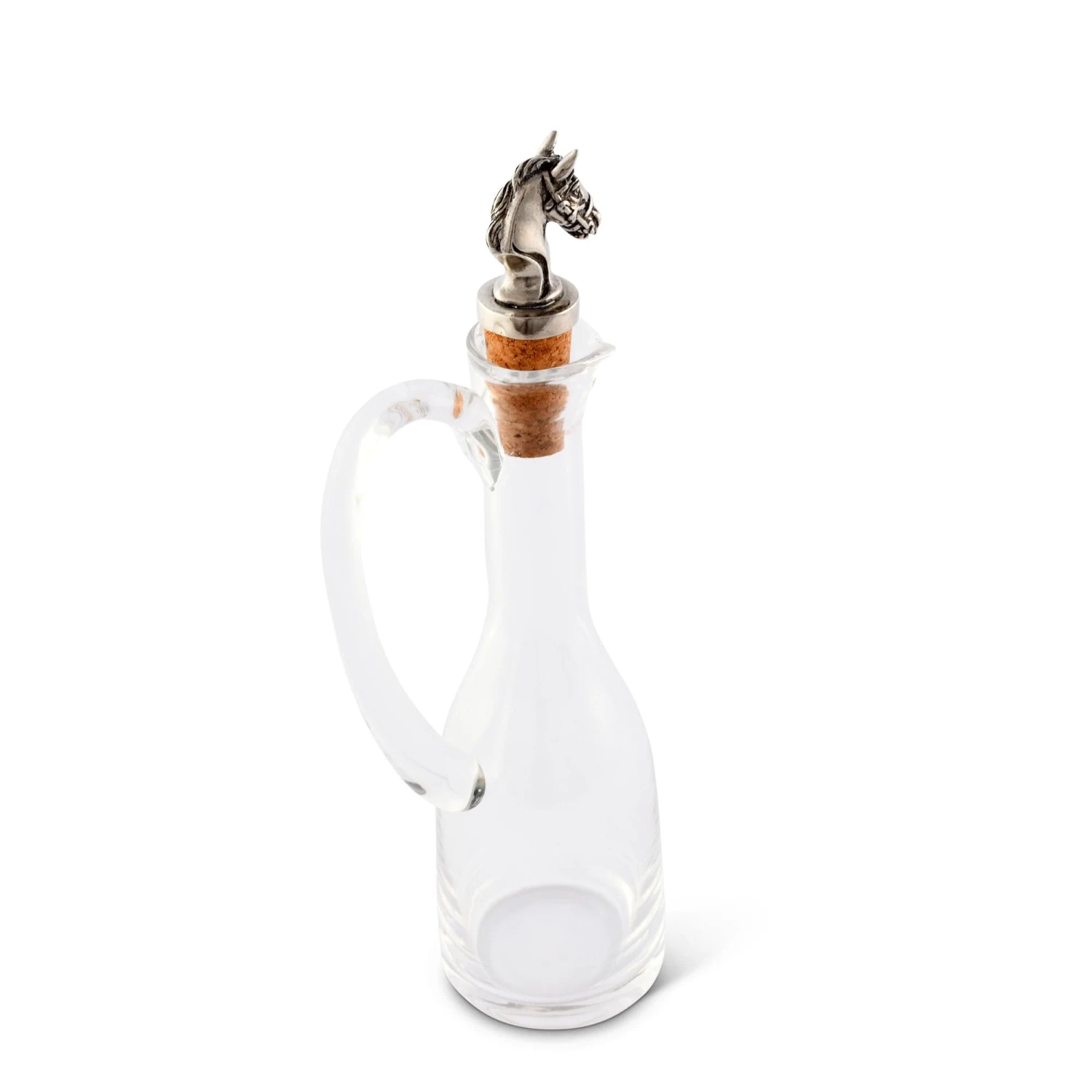 Vagabond House Cruet Bottle With Horse Head Cork Stopper 6 Vagabond House Cruet Bottle With Horse Head Cork Stopper - Image 4