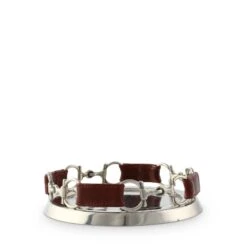 Vagabond House Equestrian Horse Bit Leather Wine Coaster 8 Vagabond House Equestrian Horse Bit Leather Wine Coaster -Farm House Tack Store vagabond house equestrian equestrian horse bit leather wine coaster h533eb 31436904792112