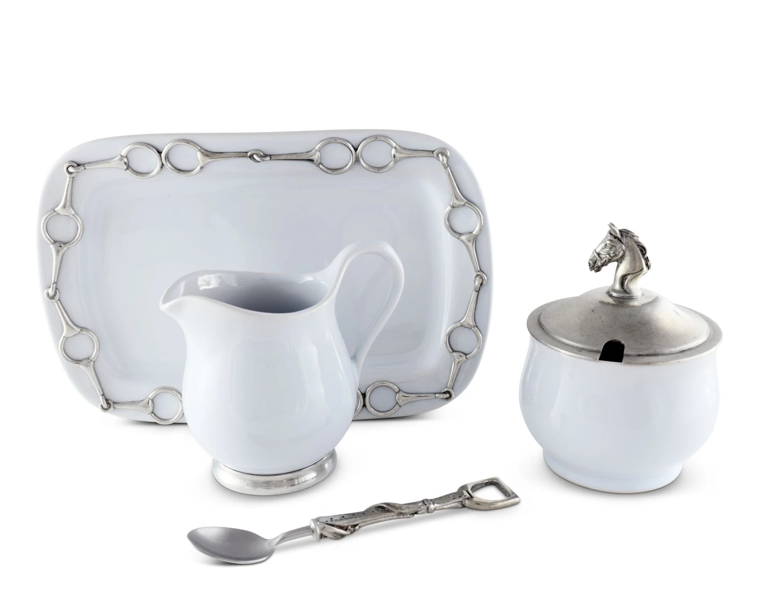 Vagabond House Equestrian Sugar And Creamer Set 4 Vagabond House Equestrian Sugar And Creamer Set - Image 2