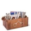 Vagabond House Flatware Caddy- Horse Bits Leather Handles 2 Vagabond House Flatware Caddy- Horse Bits Leather Handles -Farm House Tack Store vagabond house equestrian horse bits leather handles flatware caddy h264lb 31436906463280