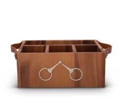 Vagabond House Flatware Caddy- Horse Bits Leather Handles 9 Vagabond House Flatware Caddy- Horse Bits Leather Handles -Farm House Tack Store vagabond house equestrian horse bits leather handles flatware caddy h264lb 31436906528816