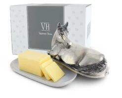 Vagabond House Horse Butter Dish -Farm House Tack Store vagabond house equestrian horse butter dish h108hs 31279085551664