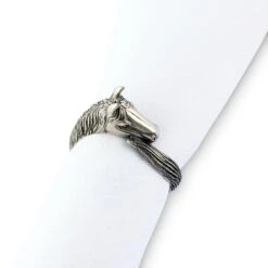 Vagabond House Horse Head Napkin Ring -Farm House Tack Store vagabond house equestrian horse head napkin ring h115c 1 31279156592688
