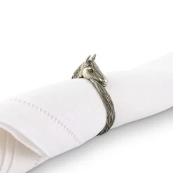 Vagabond House Horse Head Napkin Ring -Farm House Tack Store vagabond house equestrian horse head napkin ring h115c 1 31279156625456