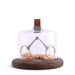 Vagabond House Horse Bit Glass Covered Cheese Wood Board 7 Vagabond House Horse Bit Glass Covered Cheese Wood Board -Farm House Tack Store vagabond house equestrian wood 6 5 d horse bit glass covered cheese wood board h236bt 31281590272048