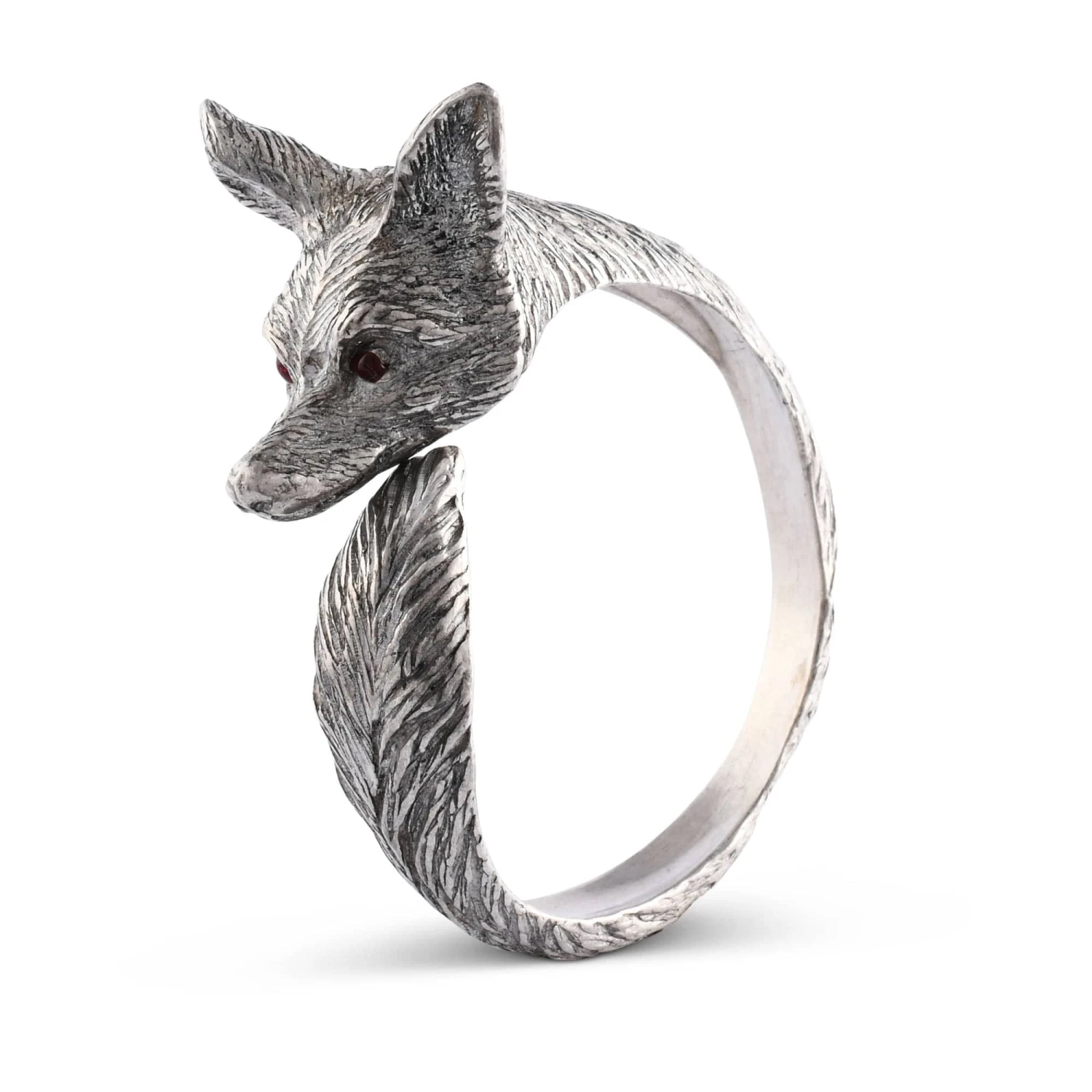 Pewter Fox Napkin Ring 5 Pewter Fox Napkin Ring - Image 3
