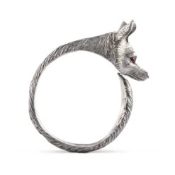 Pewter Fox Napkin Ring 10 Pewter Fox Napkin Ring -Farm House Tack Store vagabond house morning hunt pewter fox napkin ring b115o 1 31279274393648