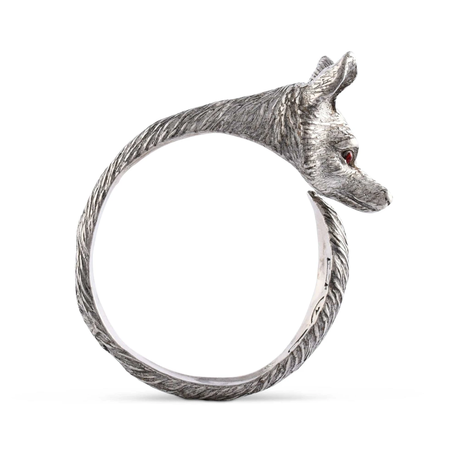 Pewter Fox Napkin Ring 6 Pewter Fox Napkin Ring - Image 4