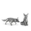 Pewter Foxes Salt & Pepper Set