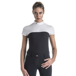 EGO 7 Women's Mesh Top Short Sleeve -Farm House Tack Store white black 62346.1583353079.1280.1280