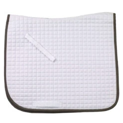 Ovation Pro Square Quilt Dressage Pad 10 Ovation Pro Square Quilt Dressage Pad -Farm House Tack Store white charcoal 64514.1590172772.1280.1280